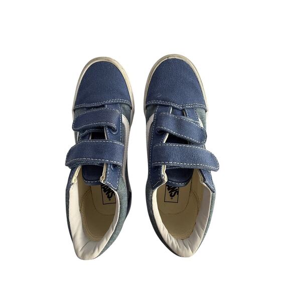 VANS OLD SKOOL V SHOE Blue/Light Blue KIDS SIZE 2.5 New W/O Box - Picture 8 of 9